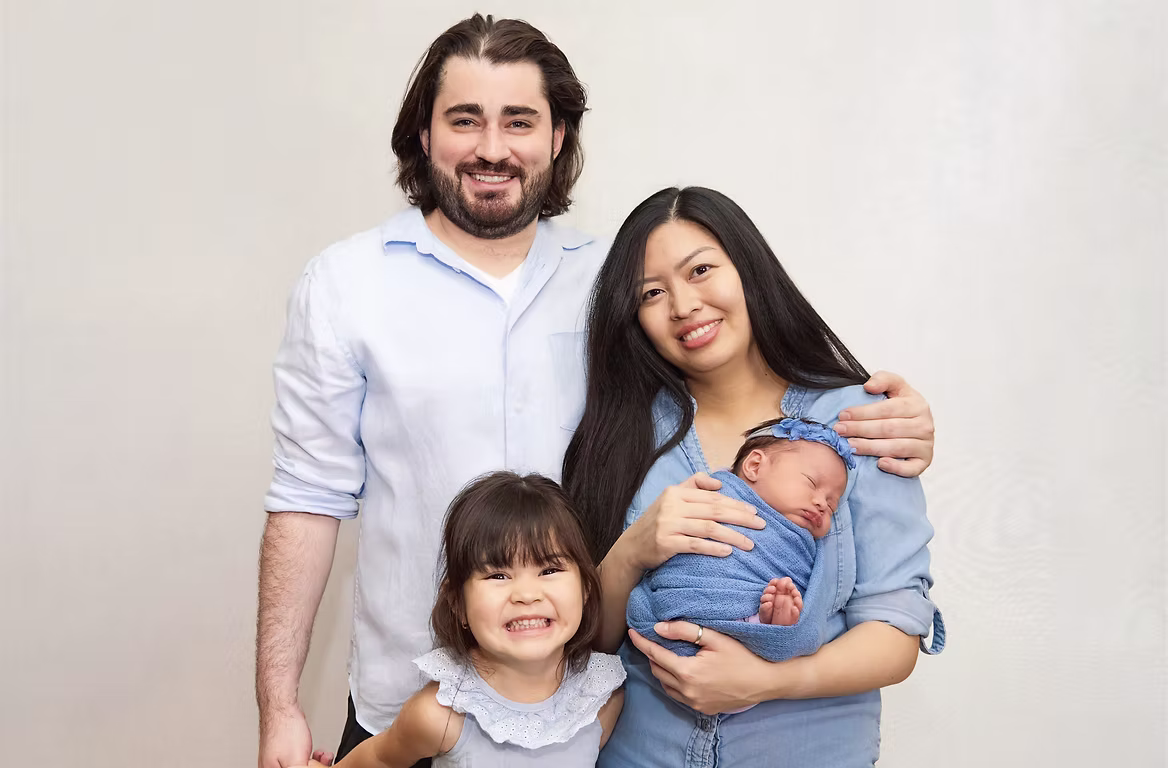 Dr. Bea Samiano and Dr. Matthew Marrujo with their family